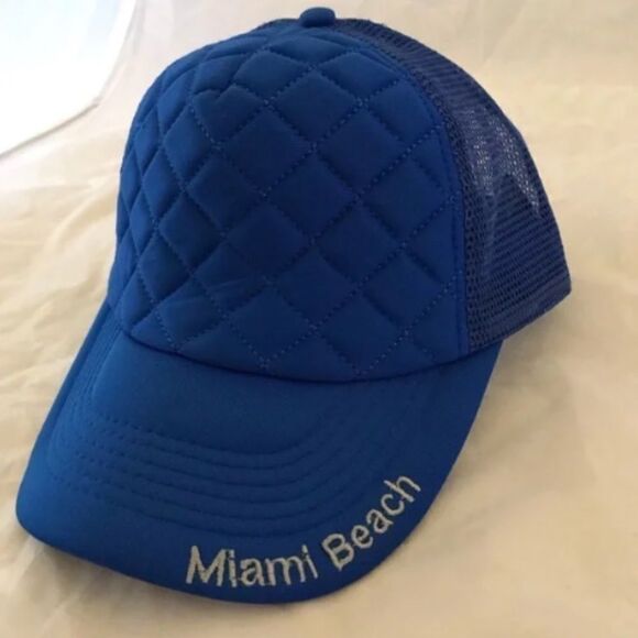 Surf Style Miami Beach Royal Blue Trucker Hat - Picture 6 of 9